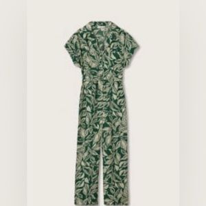 Mango leaf print jumpsuit